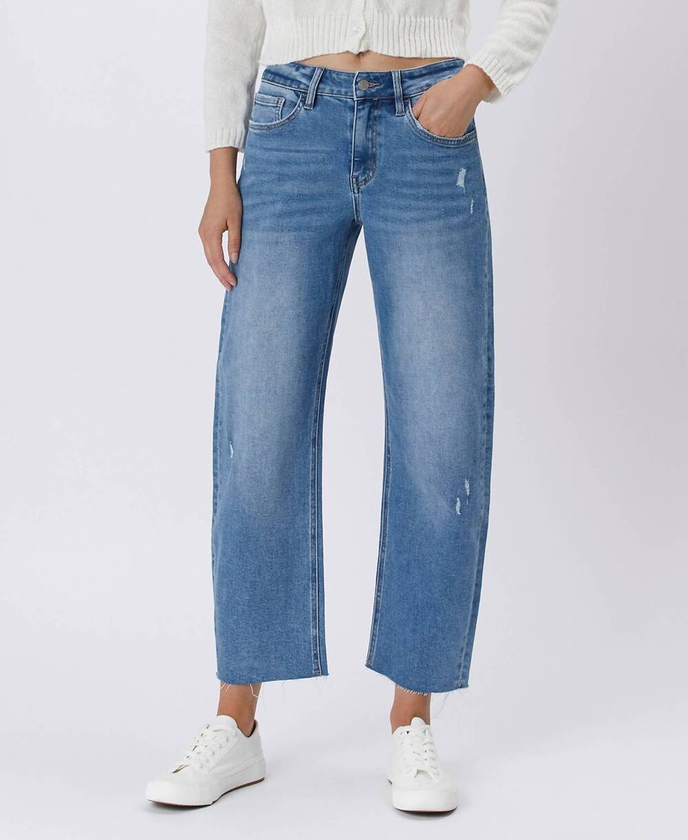 NEW LOVERVET high rise mild barrel jeans in her possession